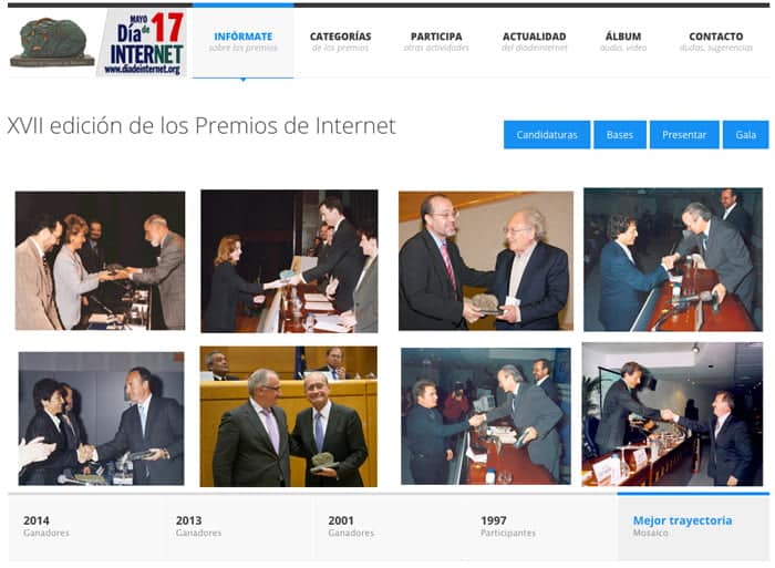 XVII Premios de Internet