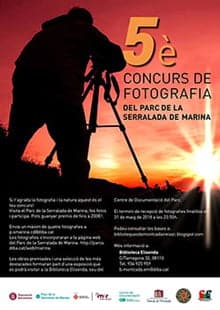 5º Concurso de fotografía del Parque de la Serralada Marina